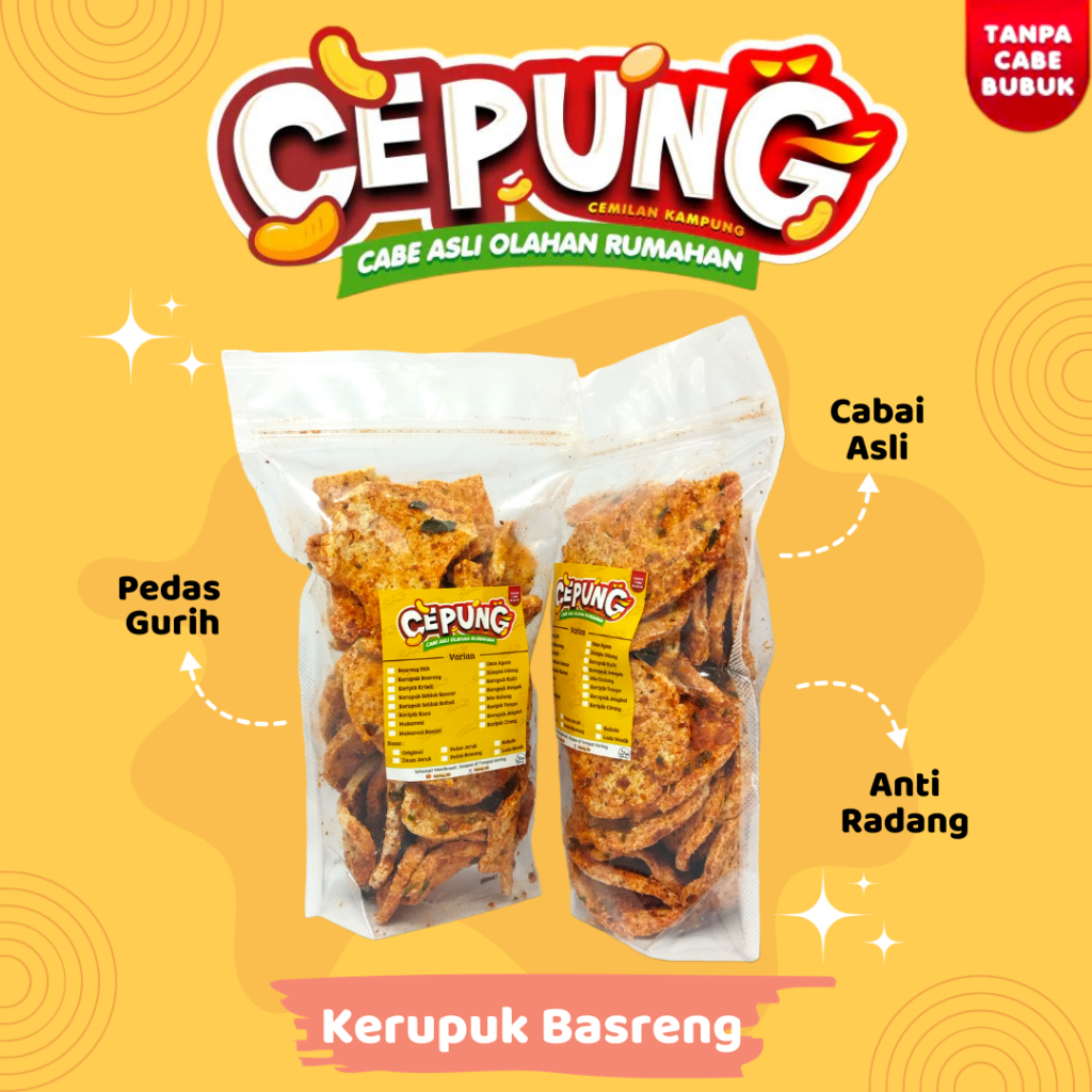 

KERUPUK BASRENG PEDAS DAUN JERUK BASRENG EMPUK 100GR ANTI RADANG