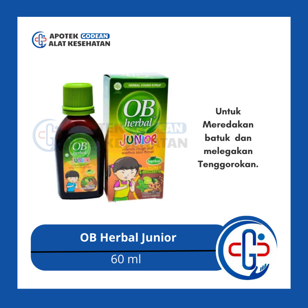 OB Herbal Junior  60 ml Obat Batuk Herbal Anak OBH Anak
