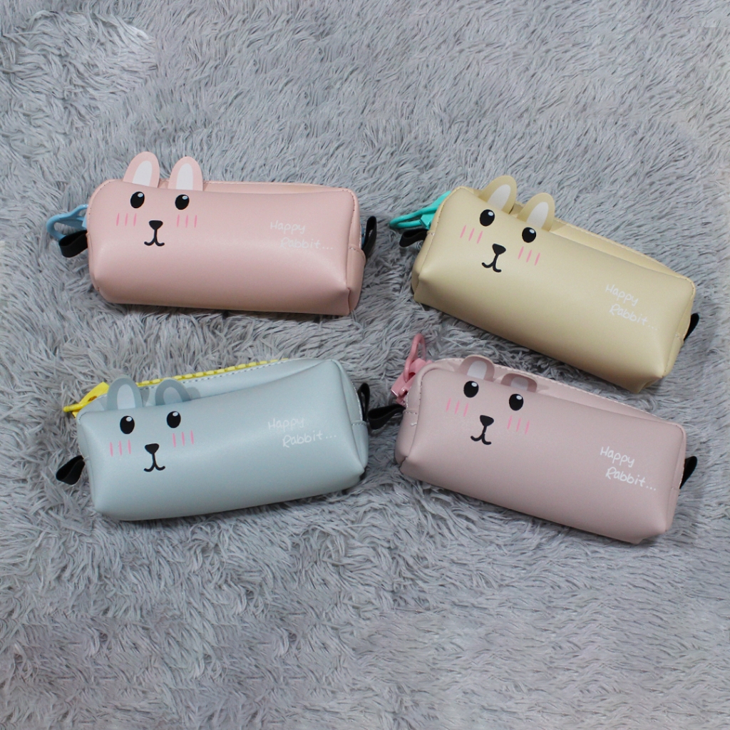 

(FREE PULPEN 1PCS) TEBUS MURAH PENCIL CASE HAPPY RABBIT SERIES / TEMPAT PENSIL MURAH
