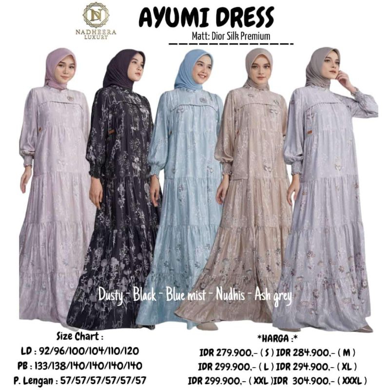 AYUMI DRESS Gamis Mewah by Nadheera Luxury
