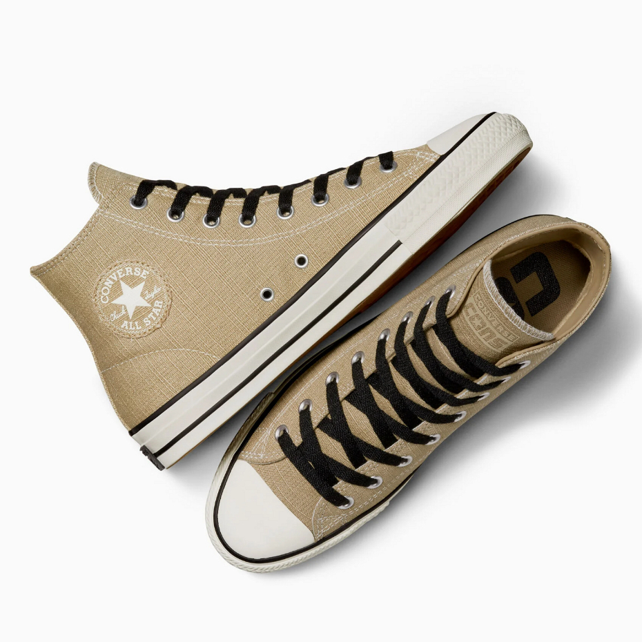 Sepatu Converse Chuck Taylor All Star Pro Hemp Hi Khaki Mens Sneakers Casual Style Lifestyle Origina