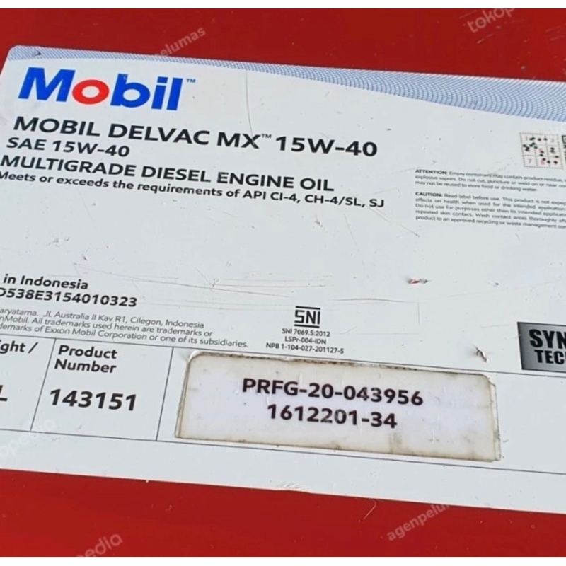 Oli Mesin Diesel MOBIL DELVAC MX 15W40