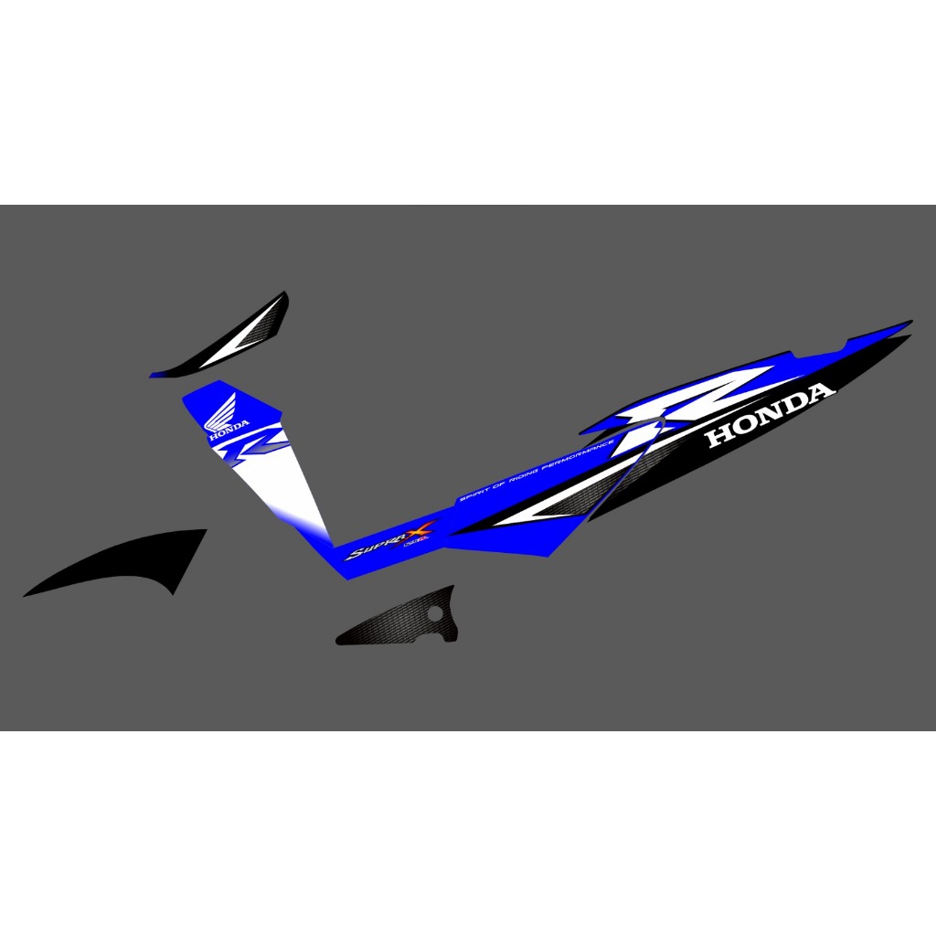 STRIPING TRANSPARAN SUPRA X 125 / WAVE 125