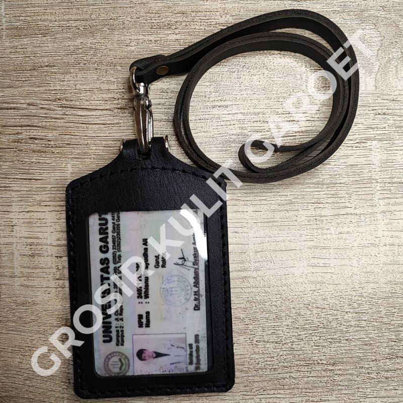 

id card kulit / name tag kulit