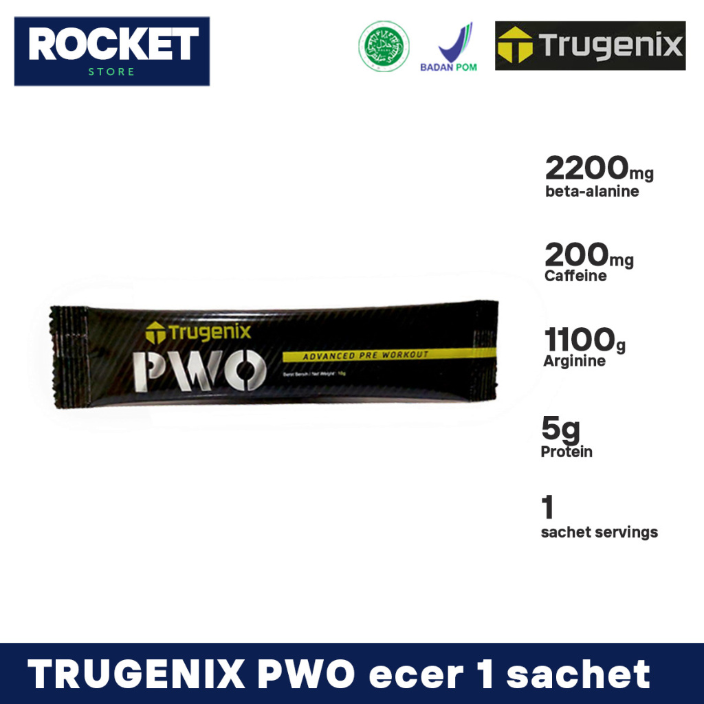 TRUGENIX Pre-workout ecer eceran isi 1 sachet - Advanced PWO with Fat Burner