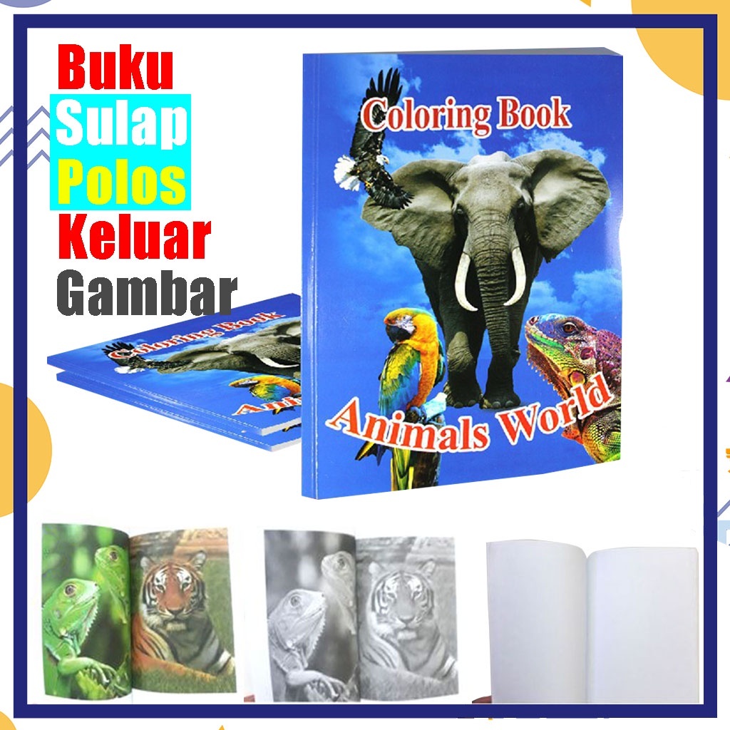 Idekuu Mainan Sulap Buku - Magic Coloring Book - Buku Ajaib - Gimmick Buku - Art Alat Sulap