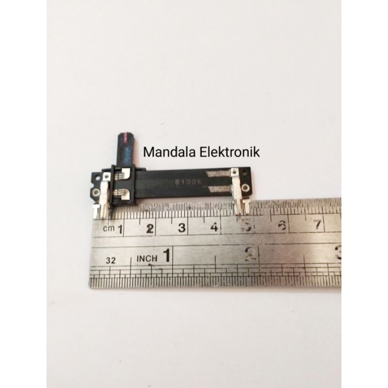 potensio geser b100k stereo 5cm 6pin