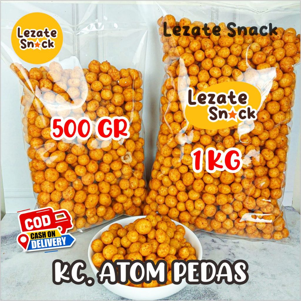 

Kacang Atom Kiloan Oven Pedas 1KG Enak Murah Renyah / Kacang Atom Matador Gangsar Garuda Bledugh Jambu Panda Renyah Gurih Original