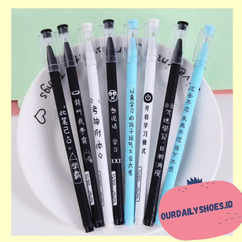 

★ODS★ Pulpen Tinda Gel Aksen Ujung Lancip