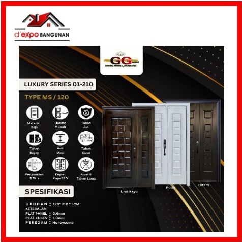 Pintu Baja GG - Luxury 120x210