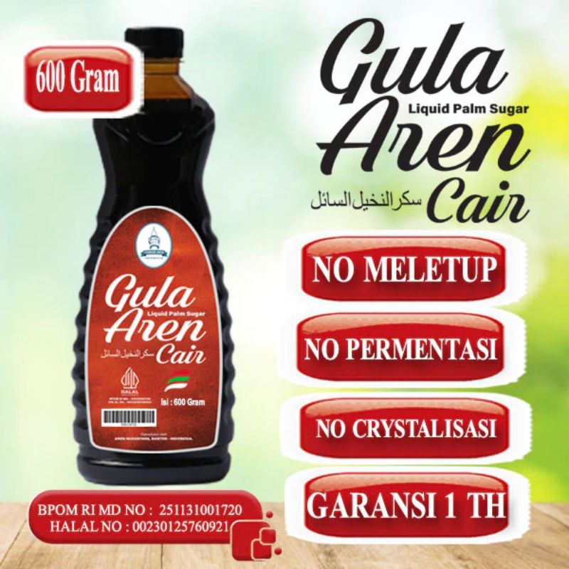 Gula Aren Cair Murni Botol 600g