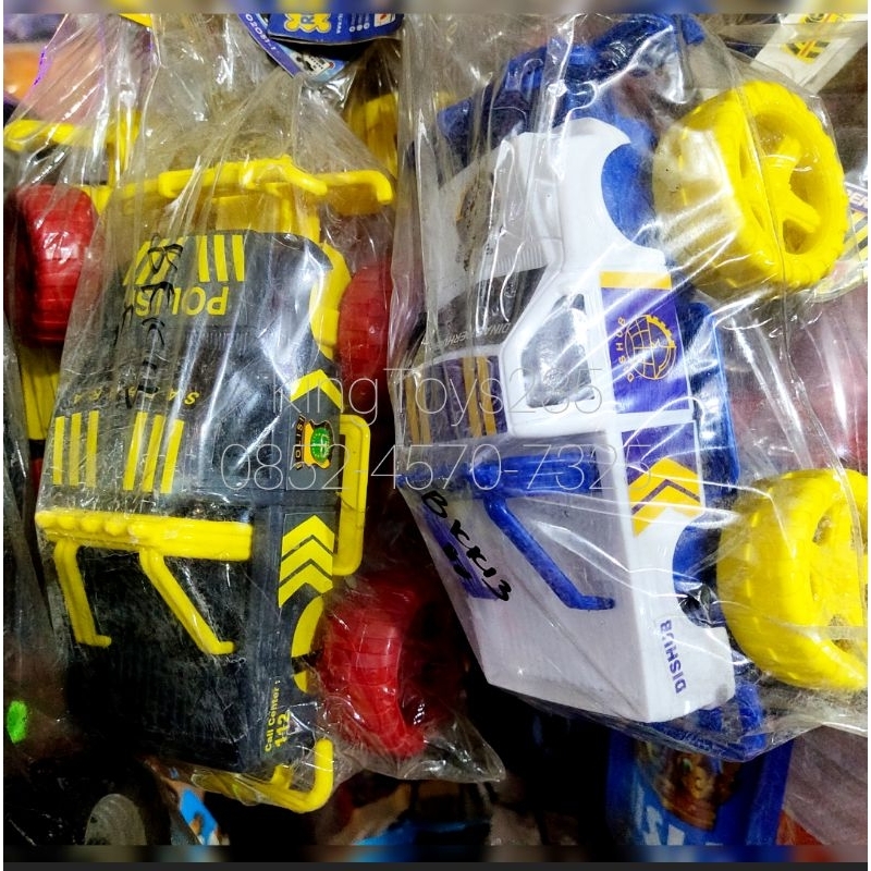 Mainan Anak Mobil Jeep Polisi Police Tentara TNI Jip Roda Besar Tinggi Kado Pontianak Car