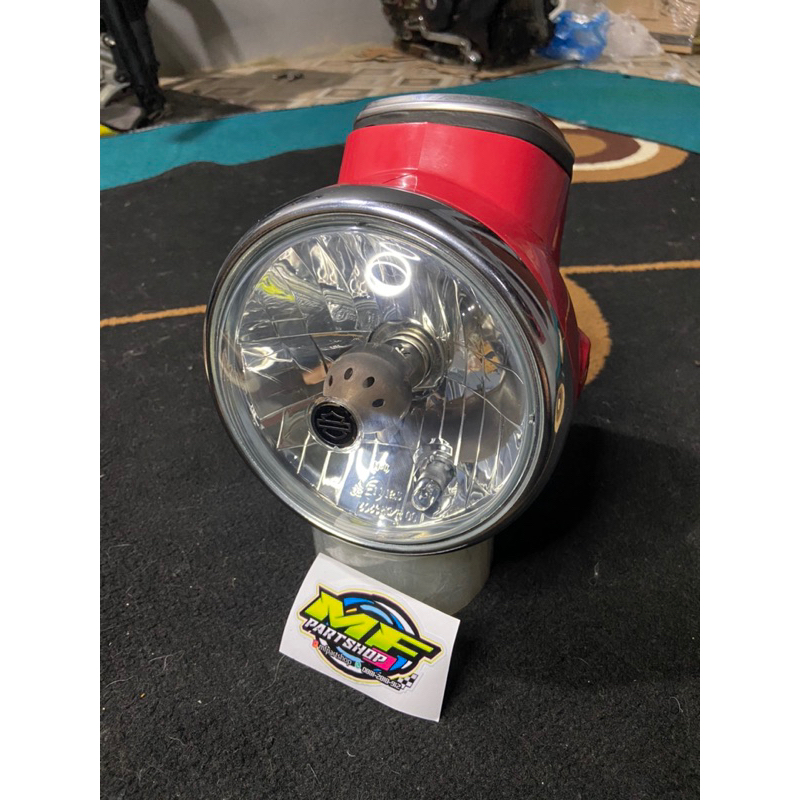 batok lampu cd + refeltor hd chrom original set semua