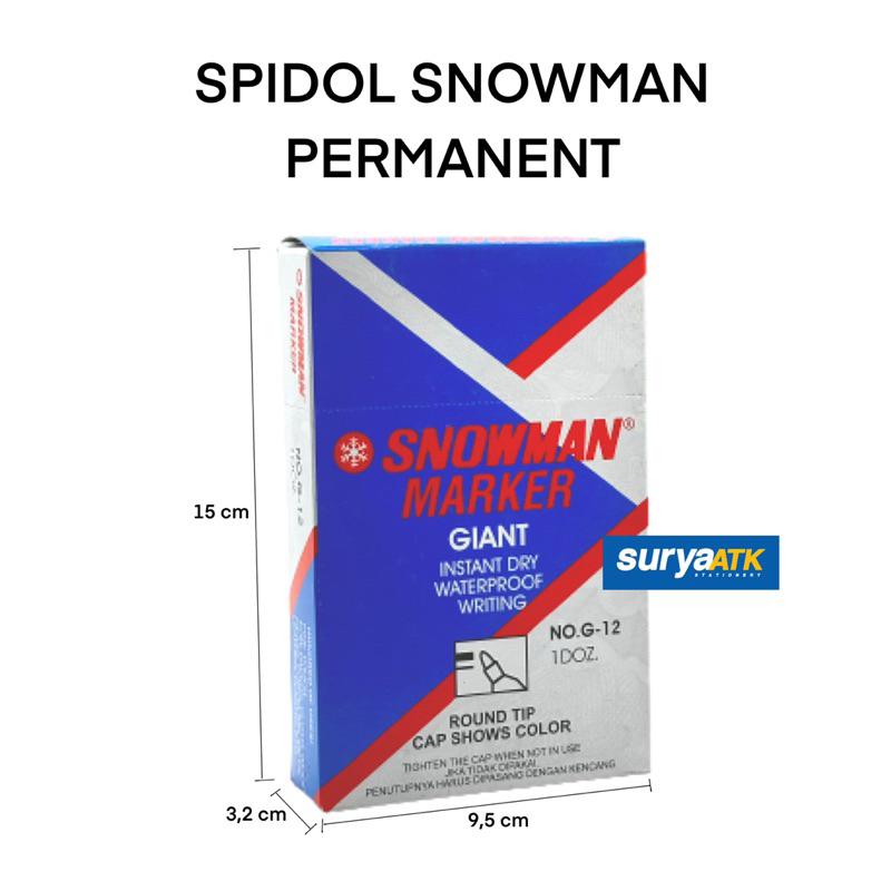 

(ECERAN) Spidol SNOWMAN PERMANENT