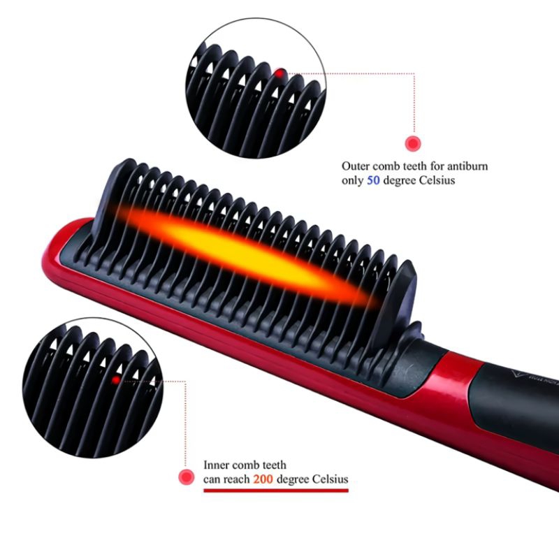 SISIR CATOKAN NOVA ASL-908 Sisir Salon Elektrik Sisir Pelurus Rambut Sisir Colokan