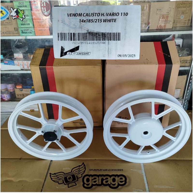 VELG RASING V ROSSI RING 14 PALANG 10 HONDA VARIO 110 SCOOPY BEAT KARBU F1 Lama GENIO 14X185 / 14X21