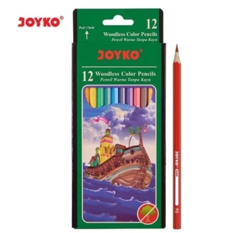 

Pensil 12 Warna Panjang Joyko CP-103