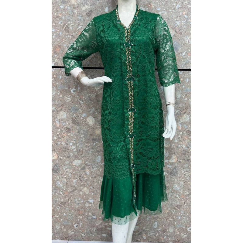 Dress kartini bahan brokat, Dress wanita bahan brokat, dress kartini brokat import, dress brukat imp