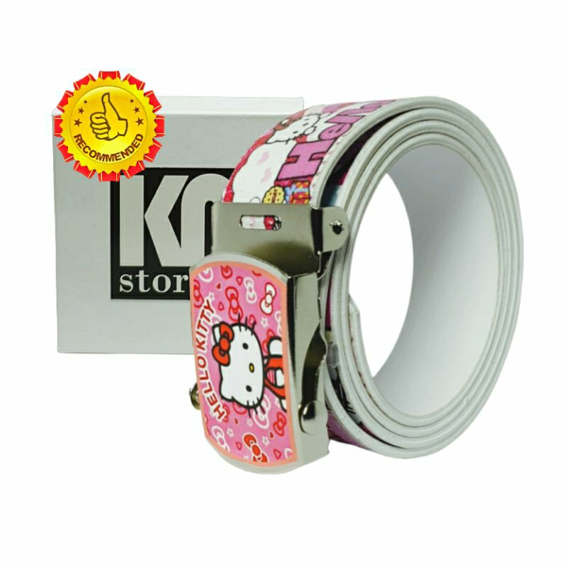 Ikat pinggang/Sabuk/Gesper anak TK/SD. Printing gambar karakter Hello Kitty 3.