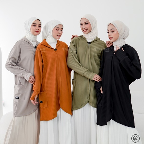 Hijacket Sylvania Outer Wanita Muslimah Panjang dan Syari