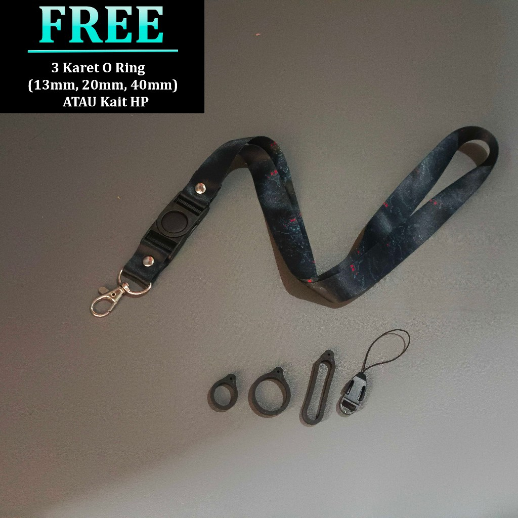 

Lanyard Id Card DarkSamurai - Tali Name tag Id Card - Tali Gantungan HP