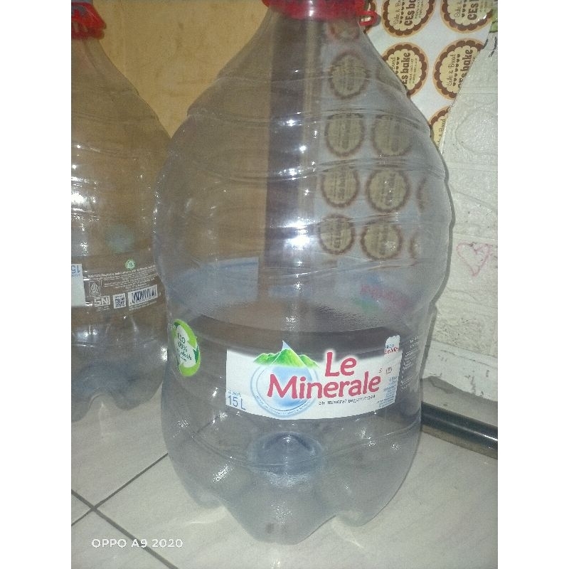 galon bekas air le mineral uk15 l untuk kerajinan tangan bisa di bikin pot bunga atau yang lainya