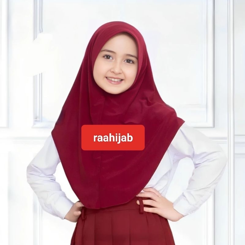 Kerudung Sporty Bergo Hamidah Jilbab Sport Jilbab Instan Ukuran S M  L bhn Jersey Menutup Dada