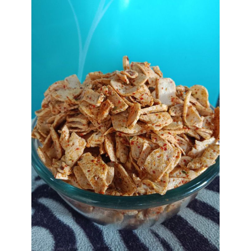 

Basreng Kraukk Pedas gurih daun jeruk nett: 150 gram