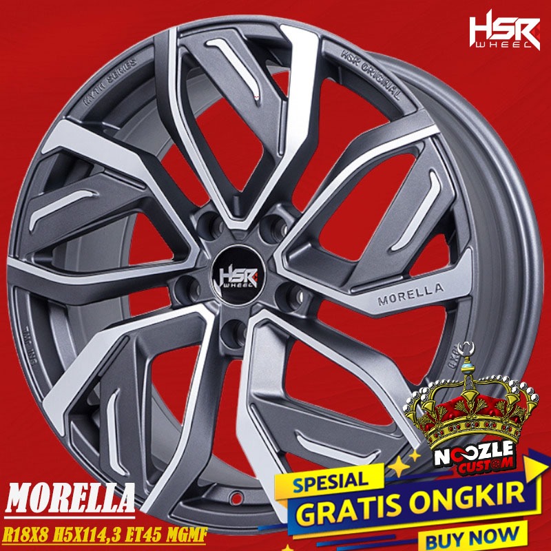 Velg Mobil HSR Ring 18 Terbaru Lubang 5 PCD 114 Pelek Racing Terios Xpander
