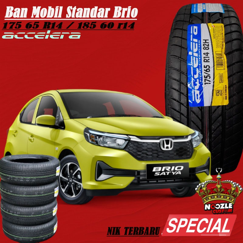 Ban Mobil Standar Brio Ring 14 Accelera 175 65 R14 Type Eco Plush Ban Luar Tubles Ring 14