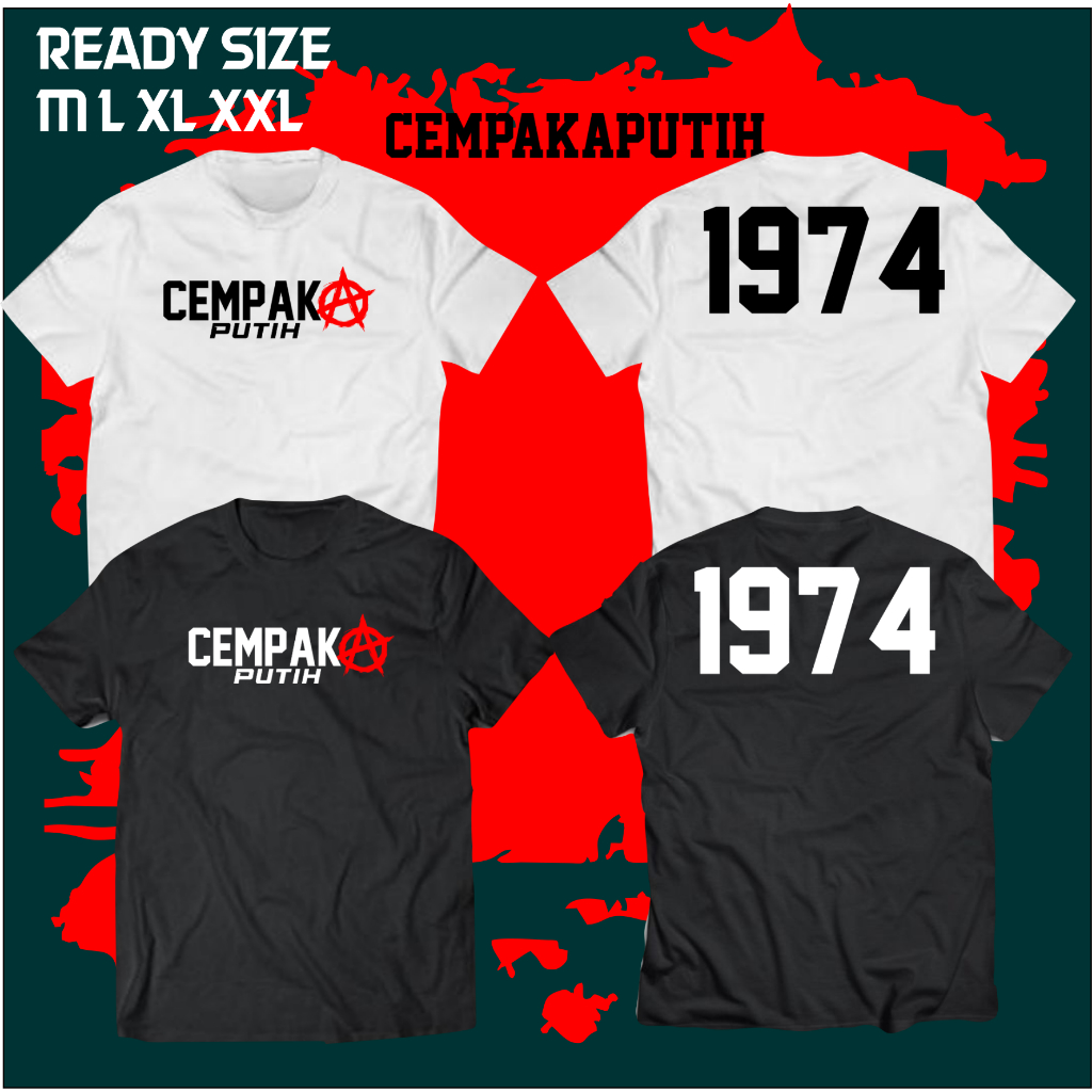 kaos pscp cempaka putih kaos pscp baju kaos cempakaputih 1974