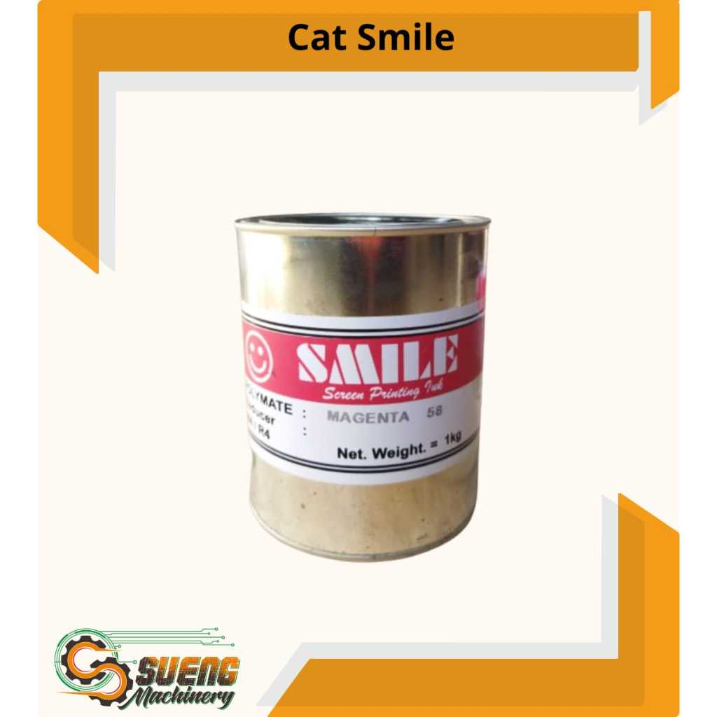 (MAGENTA)Tinta/Cat Sablon Plastik SMILE POLYMATE
