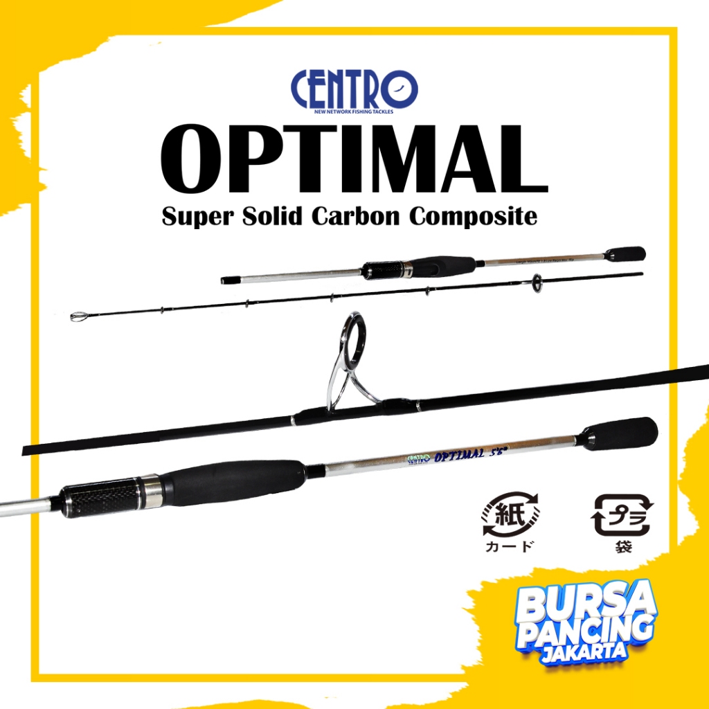 CUCI GUDANG AKHIR TAHUN | CENTRO Joran OPTIMAL Special Jigging 168cm - 180cm Carbon Solid IM8