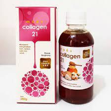 Suplemen Pemutih Wajah Madu Collagen Herbal 21 Ekstrak Bengkoang Plus Vitamin C, A & E Khusus Perawa