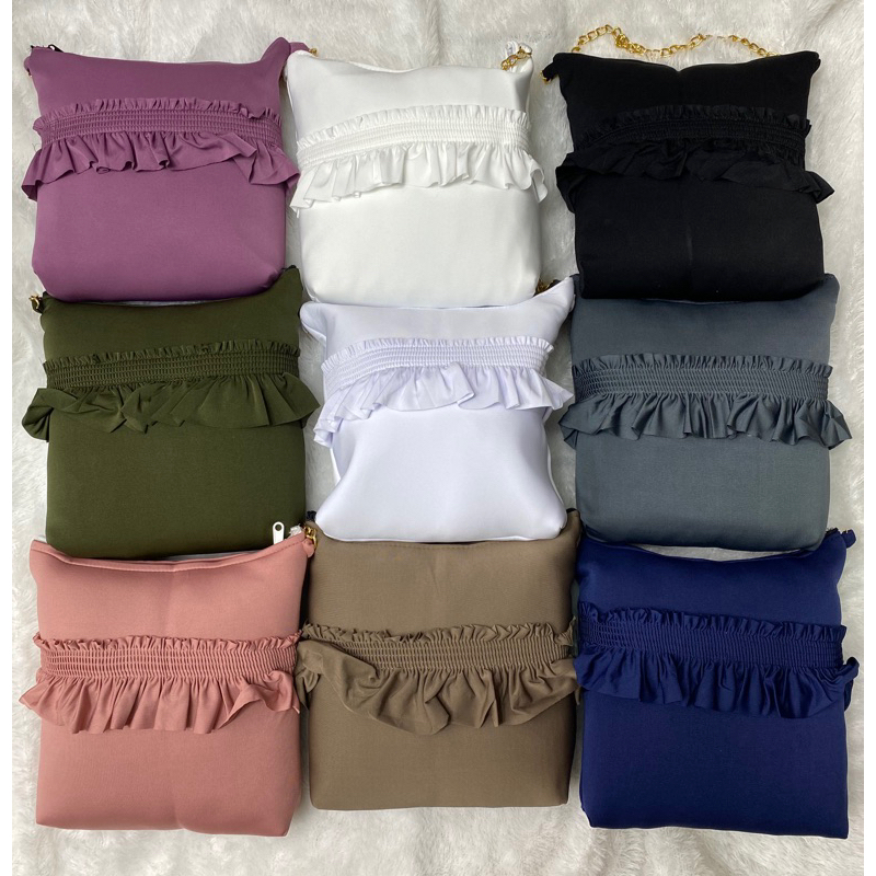 Mukena dagu bahan Jersey Premium