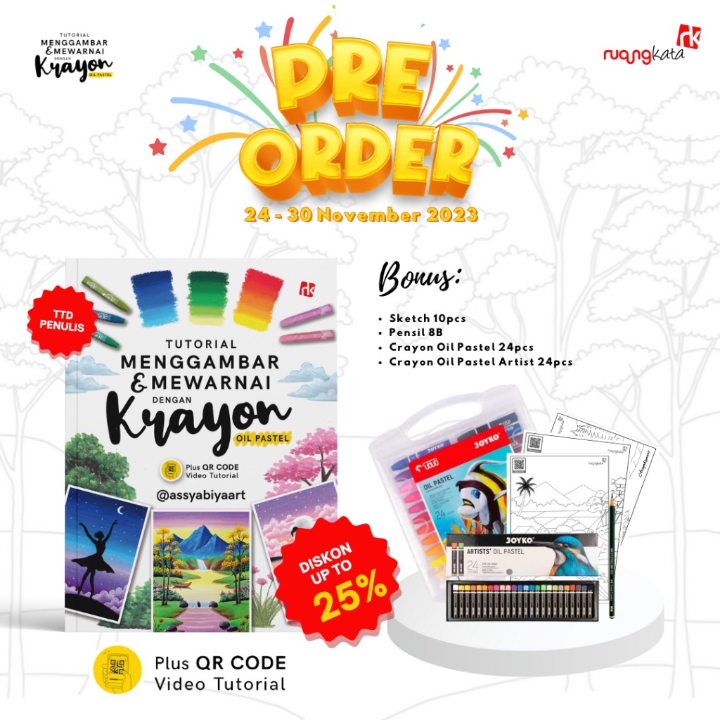 Buku Mewarnai - Tutorial Menggambar &amp; Mewarnai Dengan Krayon Oil Pastel - @assyabiyaart - RuangKata