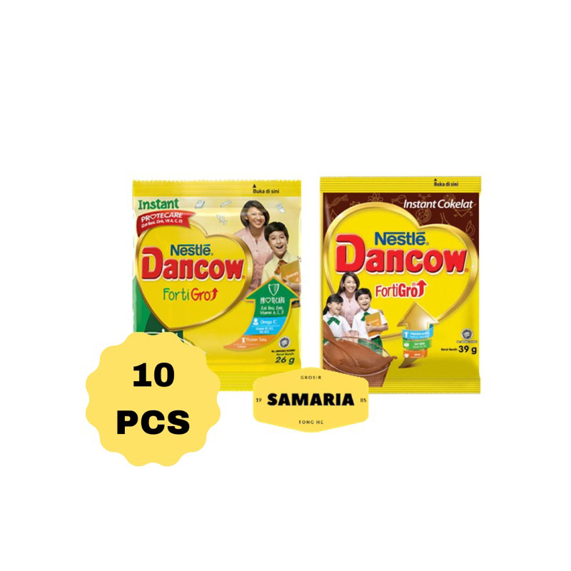 

Dancow Fortigro Vanilla (26 Gram) dan Coklat (36 gram) Saset (10 Pcs)