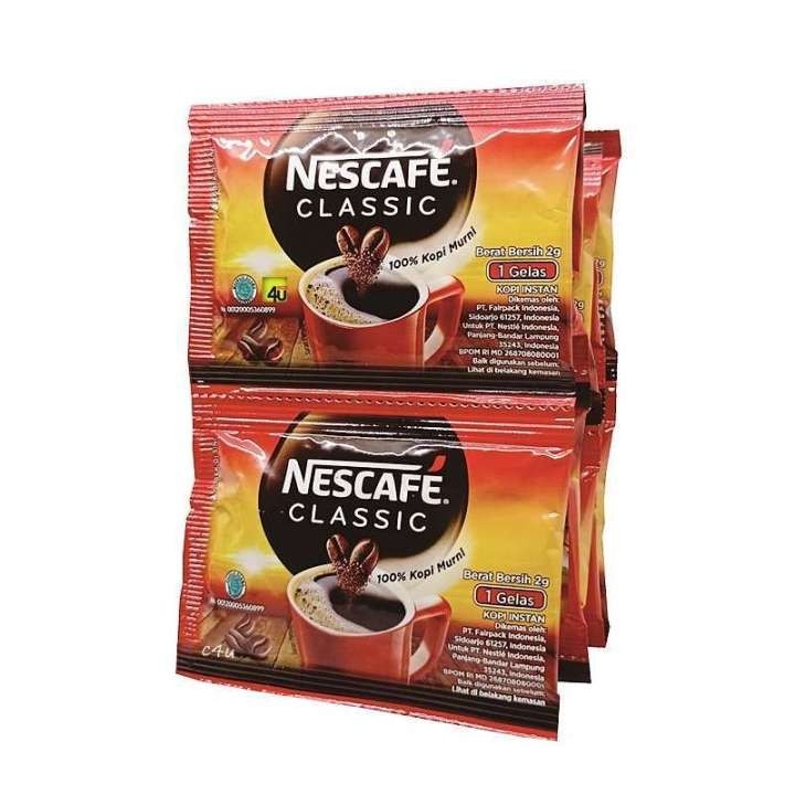 

nescafe classic sachet minuman 2 gr 60 / kopi instan harga Per10pcs