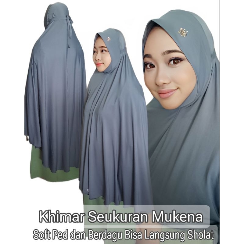 Jilbab Khimar Hijab Mukena Malaysia Dagu Soft Pet Bahan Jersey Premium