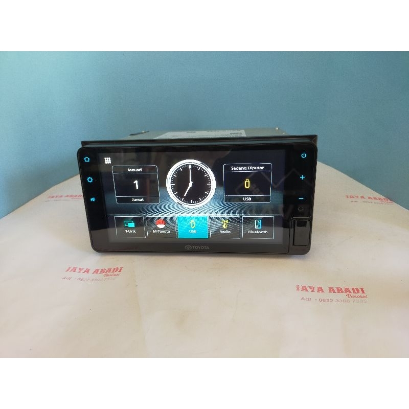 head unit original Agya calya 2023 mirorlink