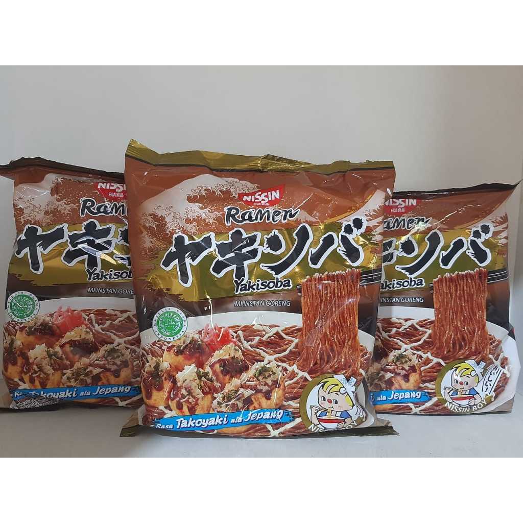

NISSIN RAMEN YAKISOBA TAKOYAKI ALA JEPANG 3 x 104GRAM