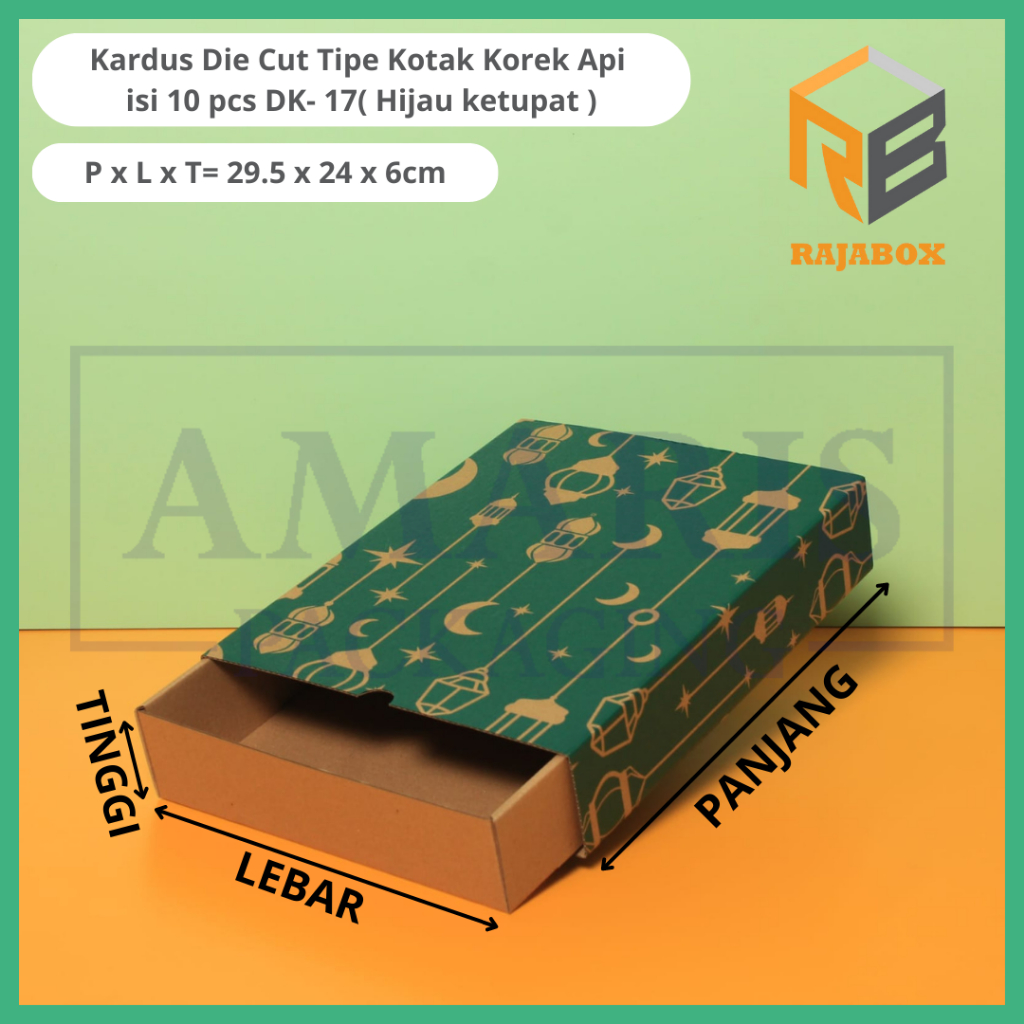 

Paket Bundling Kardus Die Cut Kotak Donat Sedang + Tray Isi 25 Pcs DK-17+MTD-12S Amaris Packaging