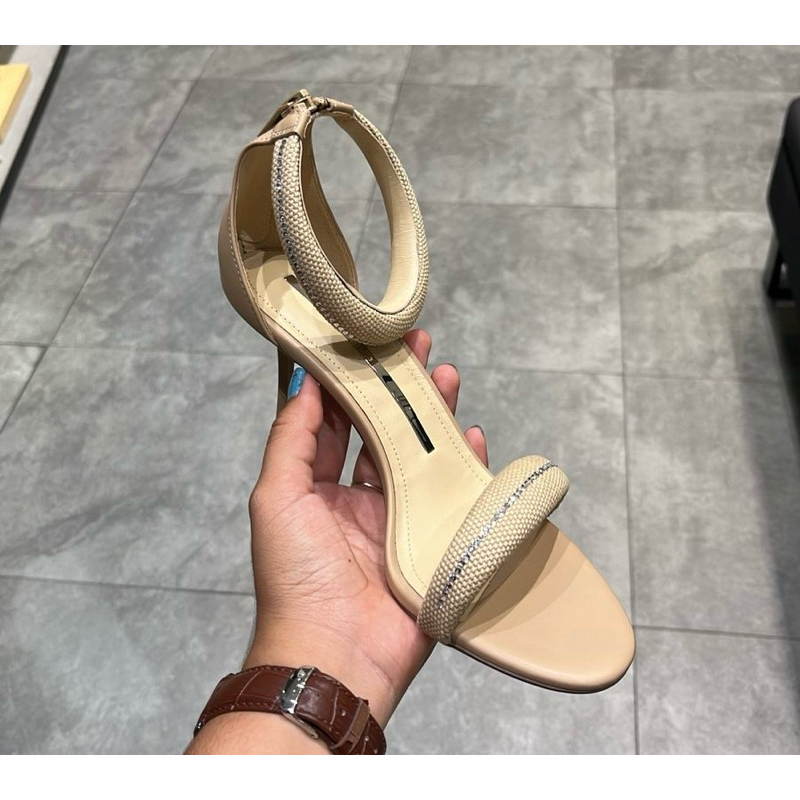 STACCATO HEELS WHITE NUDE SALE