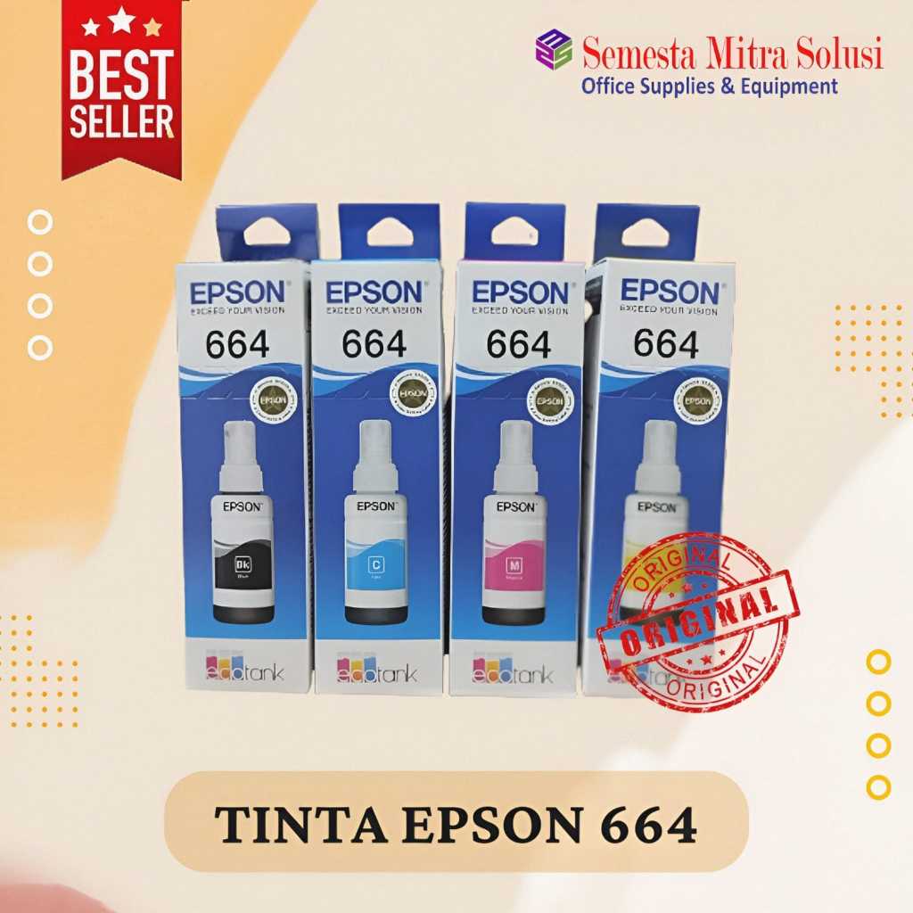 TINTA PRINTER EPSON 664 ORIGINAL