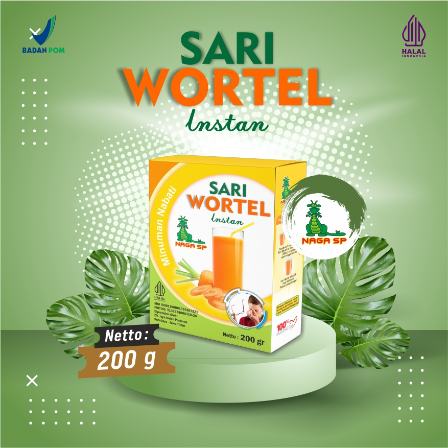 

Sari wortel Naga SP 200g Minuman Bubuk Instan Untuk Menjaga Kesehatan Mata dan Kulit Anda BH01