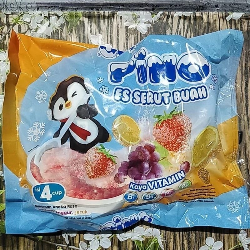 

Pino Es Serut Buah (1Bag isi 4cup @50ml)-Es Serut Rasa Anggur,Strobery & jeruk