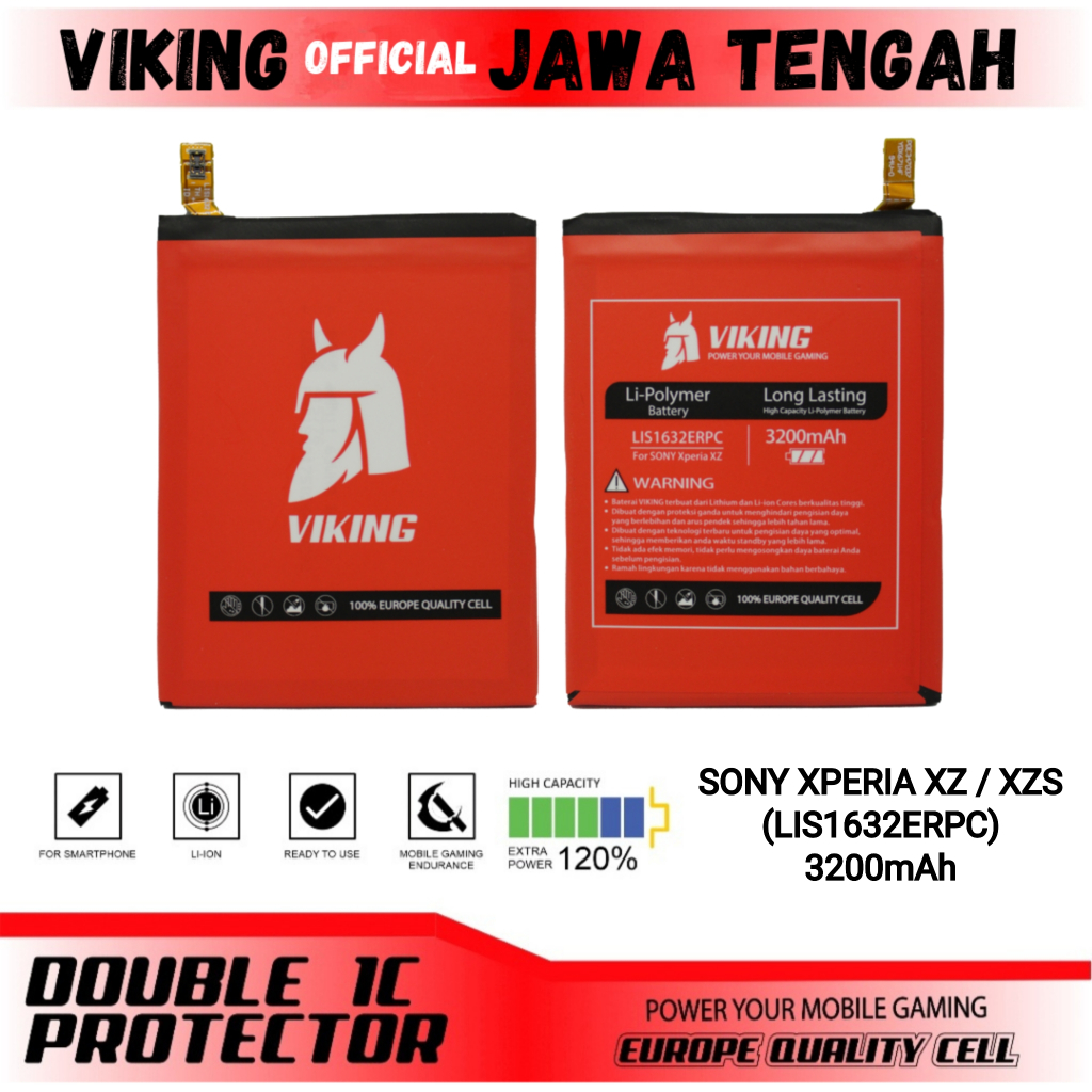 VIKING Baterai Sony Xperia XZ / XZS (LIS1632ERPC) Double Power