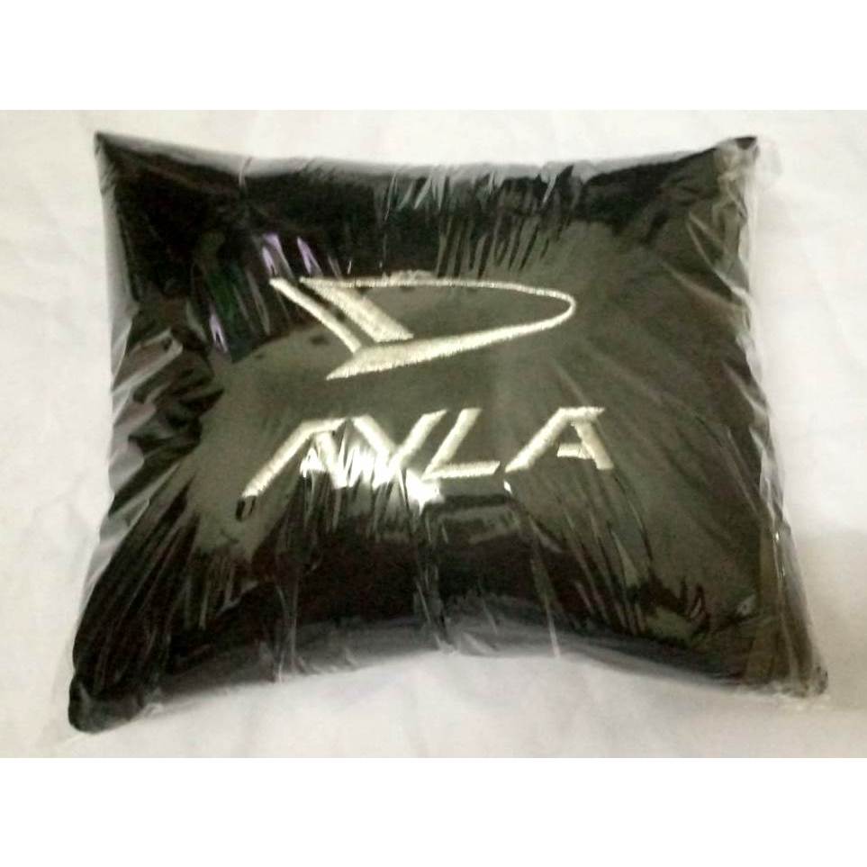 Sandaran punggung alas jok aksesoris variasi bantal mobil bordir Daihatsu Ayla
