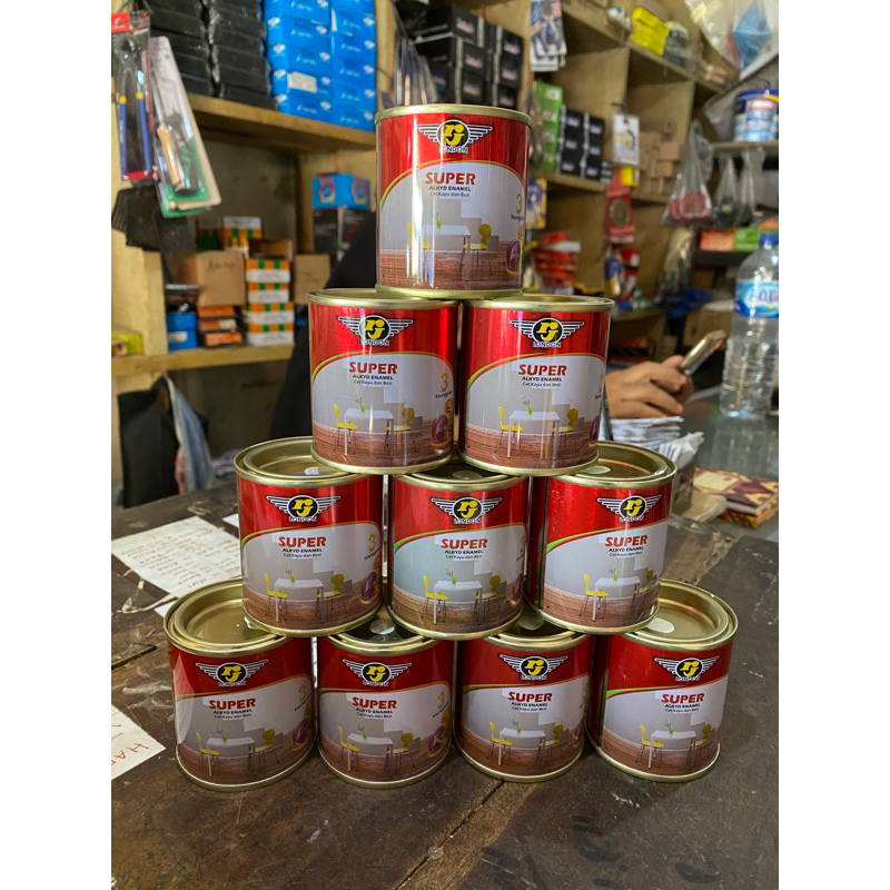 

Cat Minyak Cat Kayu SUPER ENAMEL 0,1L RJ LONDON Cat Minyak Kayu Berkualitas