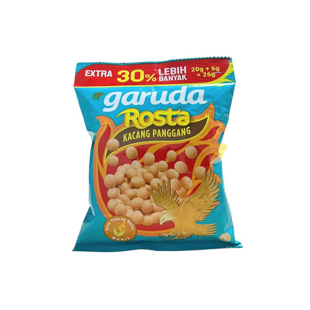 

Garuda Rosta Kacang Panggang rasa Jagung Bakar Manis 23gr [1pcs/5pcs/10pcs]